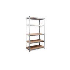 GENERICO - Repisa Metálica Armable Mecano 180x90x40cm 350kg Plateado