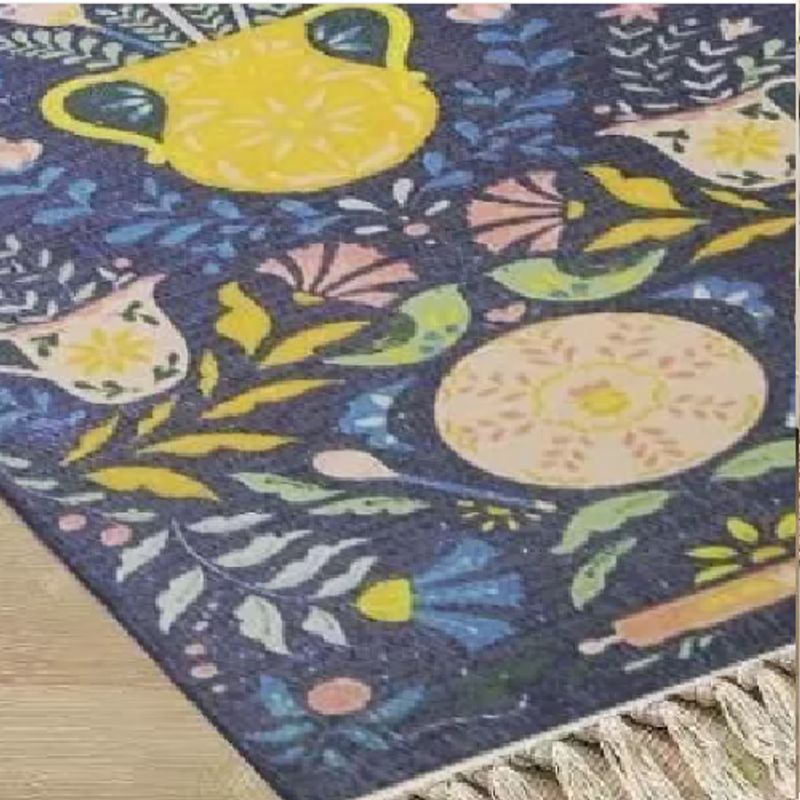 GENERICO - Alfombra Bajada de Cama Larga Tela Tejido Modelo 5
