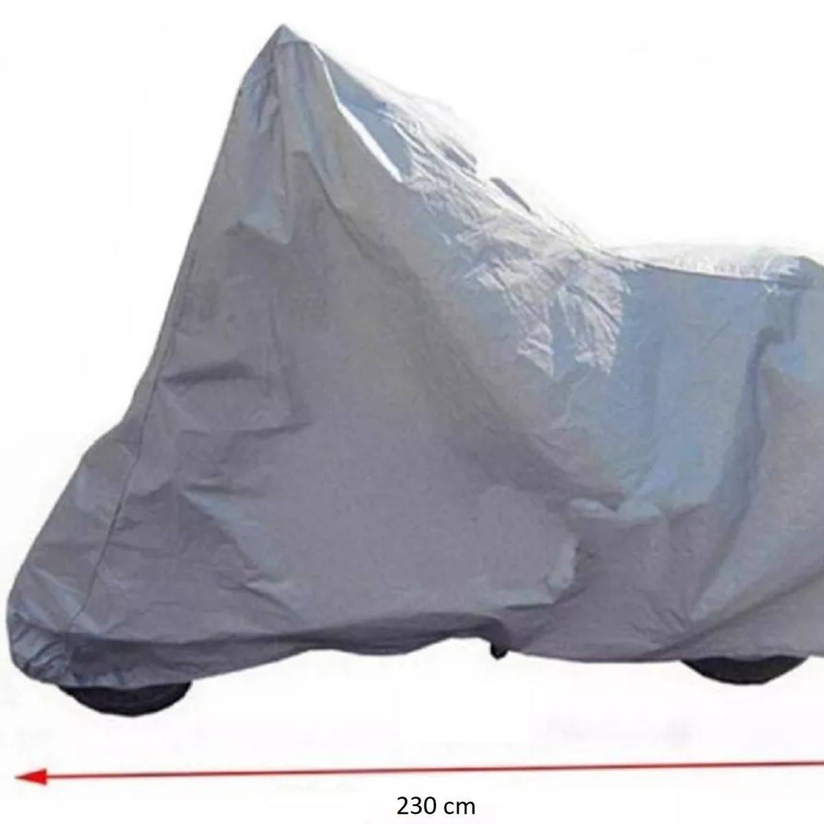 GENERICO - Funda Cubre Moto Impermeable Talle L Color Plateado