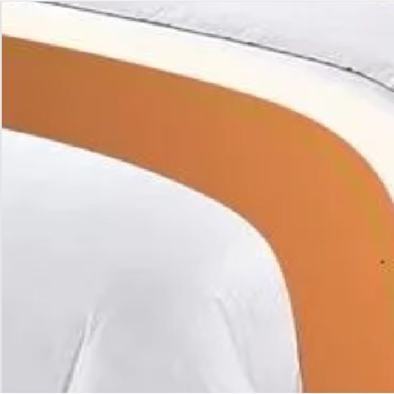 GENERICO - Pieceras cama decorativa 60x200 cm + 2 fundas 45x45 diseño 8 naranja