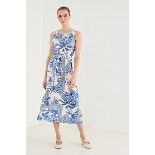 ASH - Vestido Largo Crudo Mujer