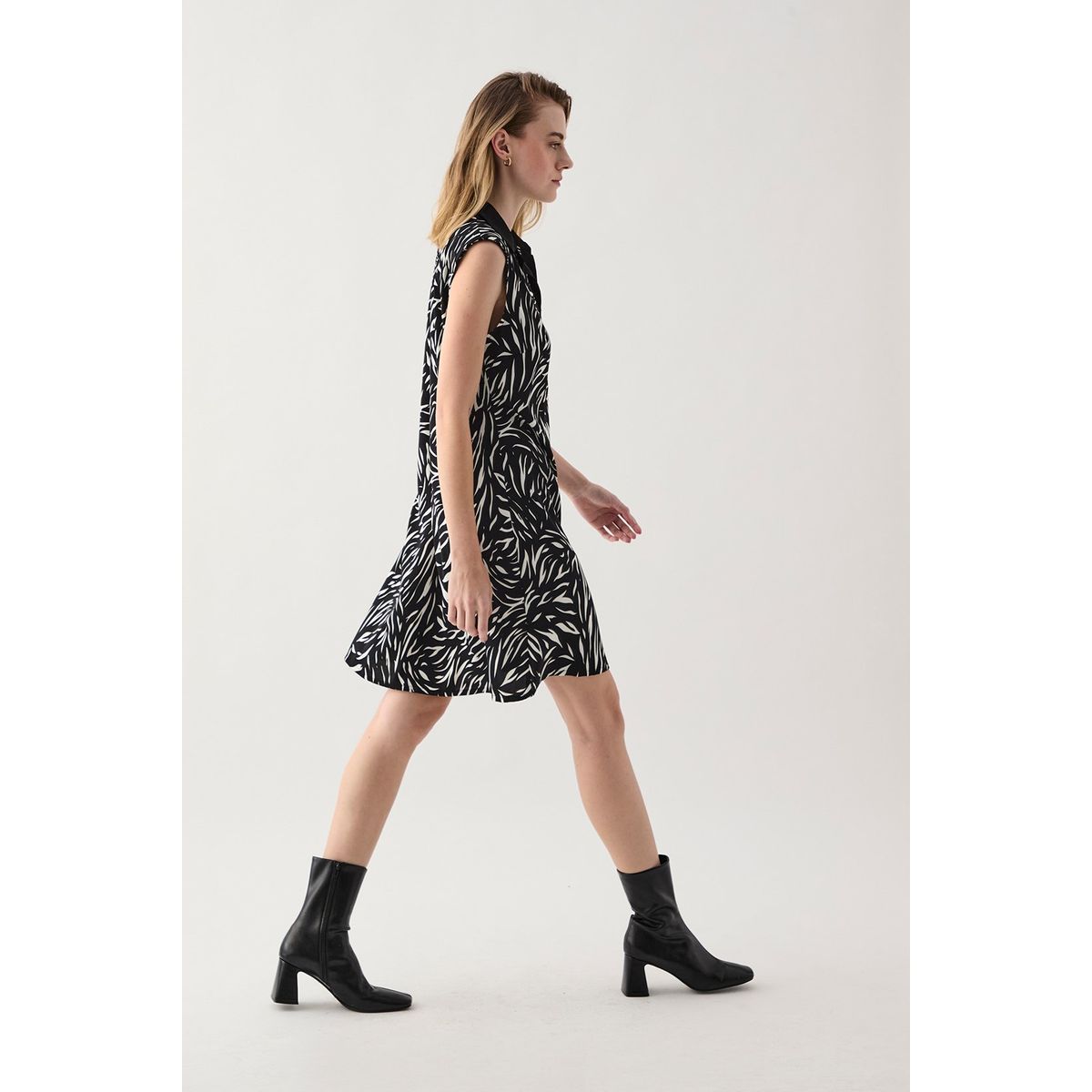 ASH - Vestido Corto Negro Mujer Ash