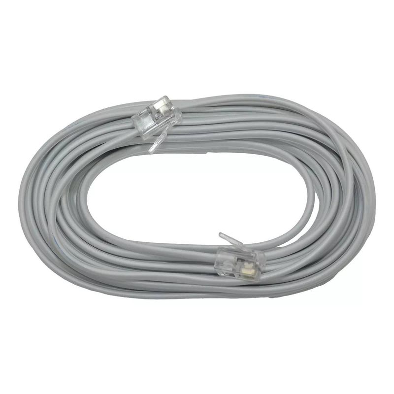GENERICO - Cable de extension telefonica 5 metros conectores 6P 4C macrotel