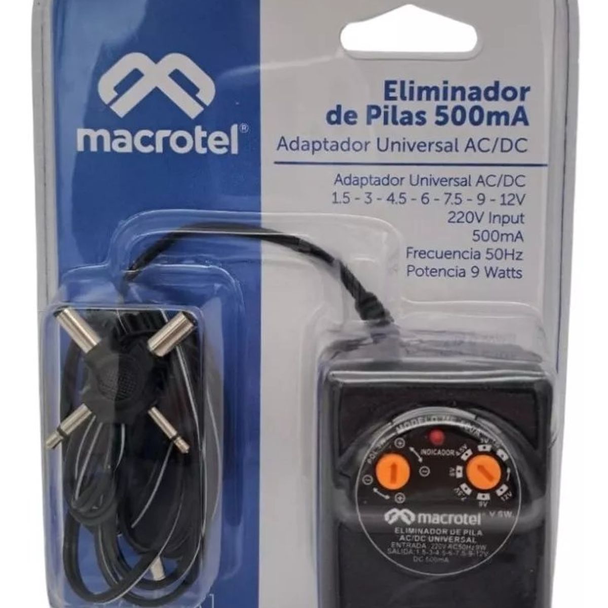 GENERICO - Eliminador de pilas 500 mAh macrotel