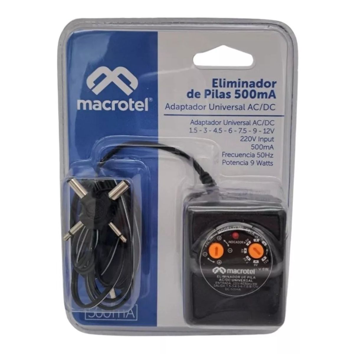 GENERICO - Eliminador de pilas 500 mAh macrotel