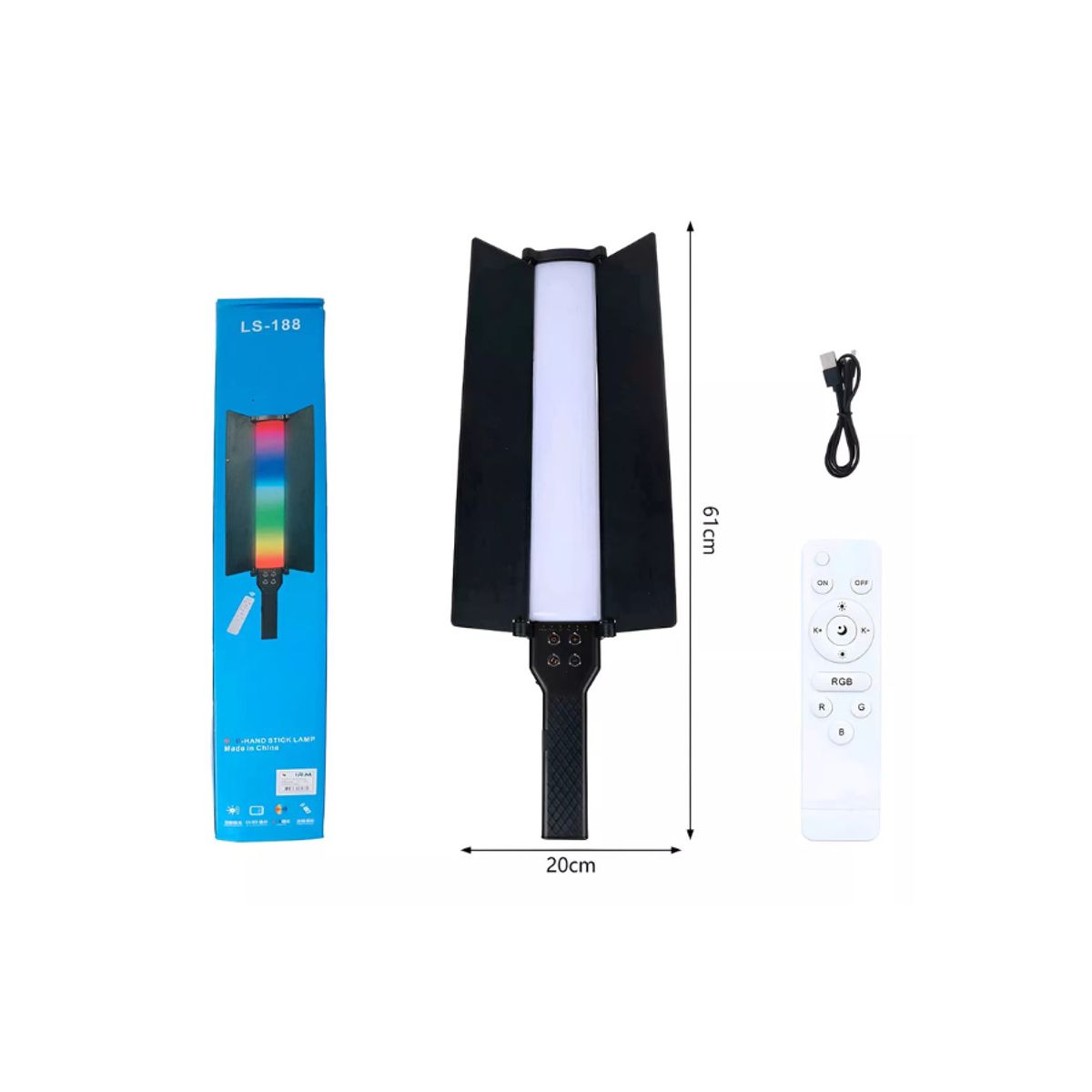 GENERICO - Barra Luz Led Rgb Fotografía Con Control Remoto LS-188