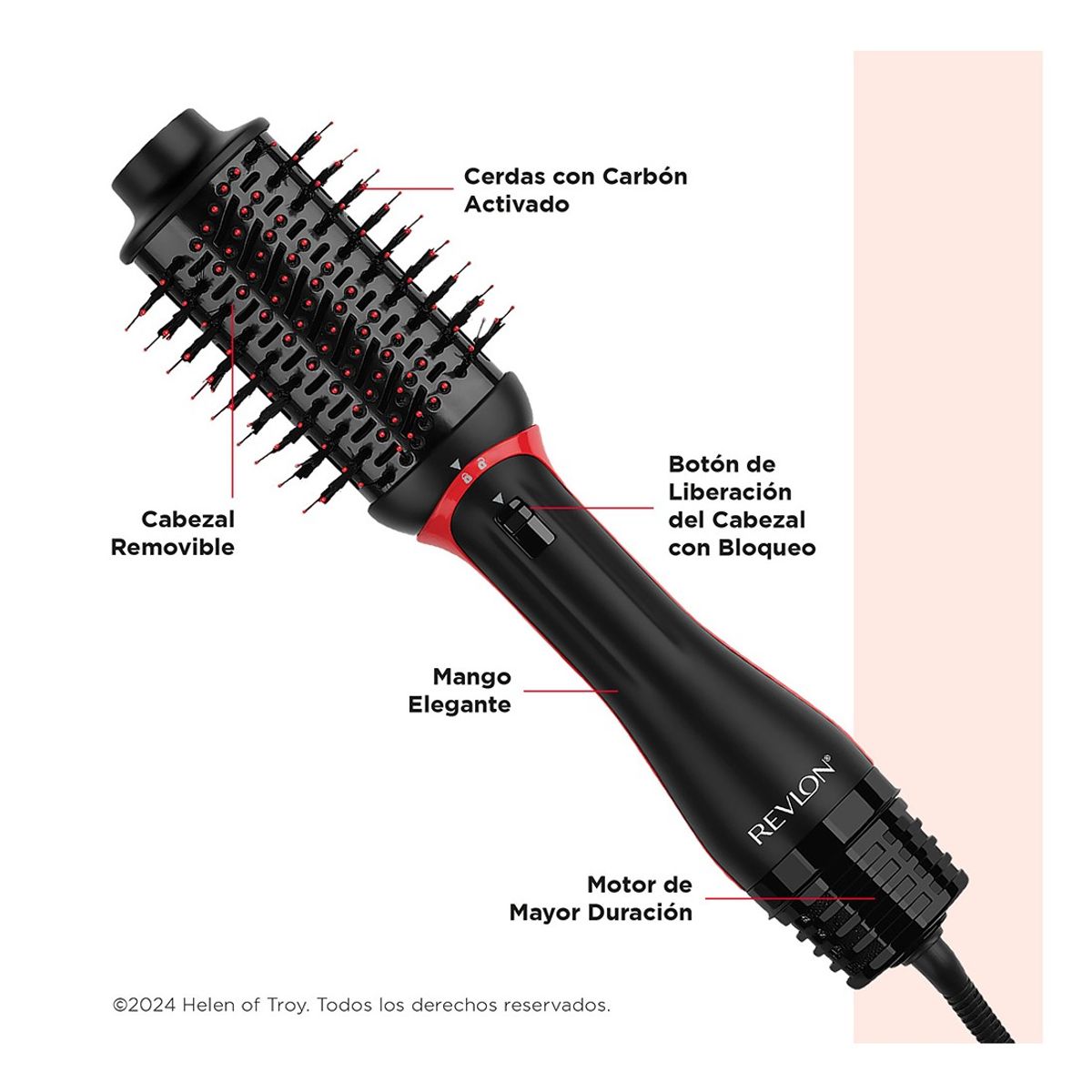 REVLON - Cepillo Onestep Secador Voluminizador Plus 1200w 5 en 1 Revlon