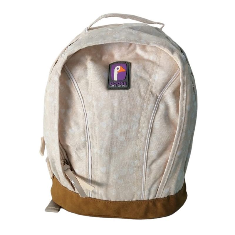 GOOSE - Mochila Goose Malawi Corazones Beige