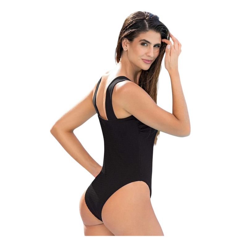 LEONISA - Traje de baño Mujer entero escote cuadrado