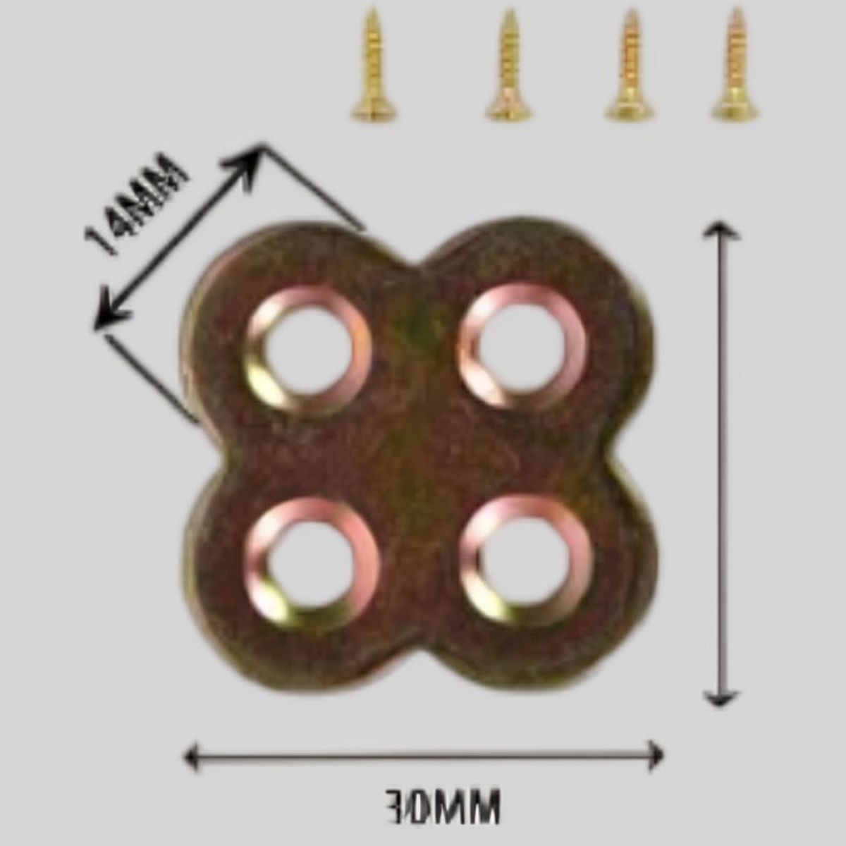 OEM - PACK 2 ESCUADRAS 30X30X14 MM