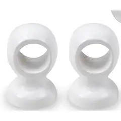 OEM - Soporte de barra de cortina de madera 75X28MM