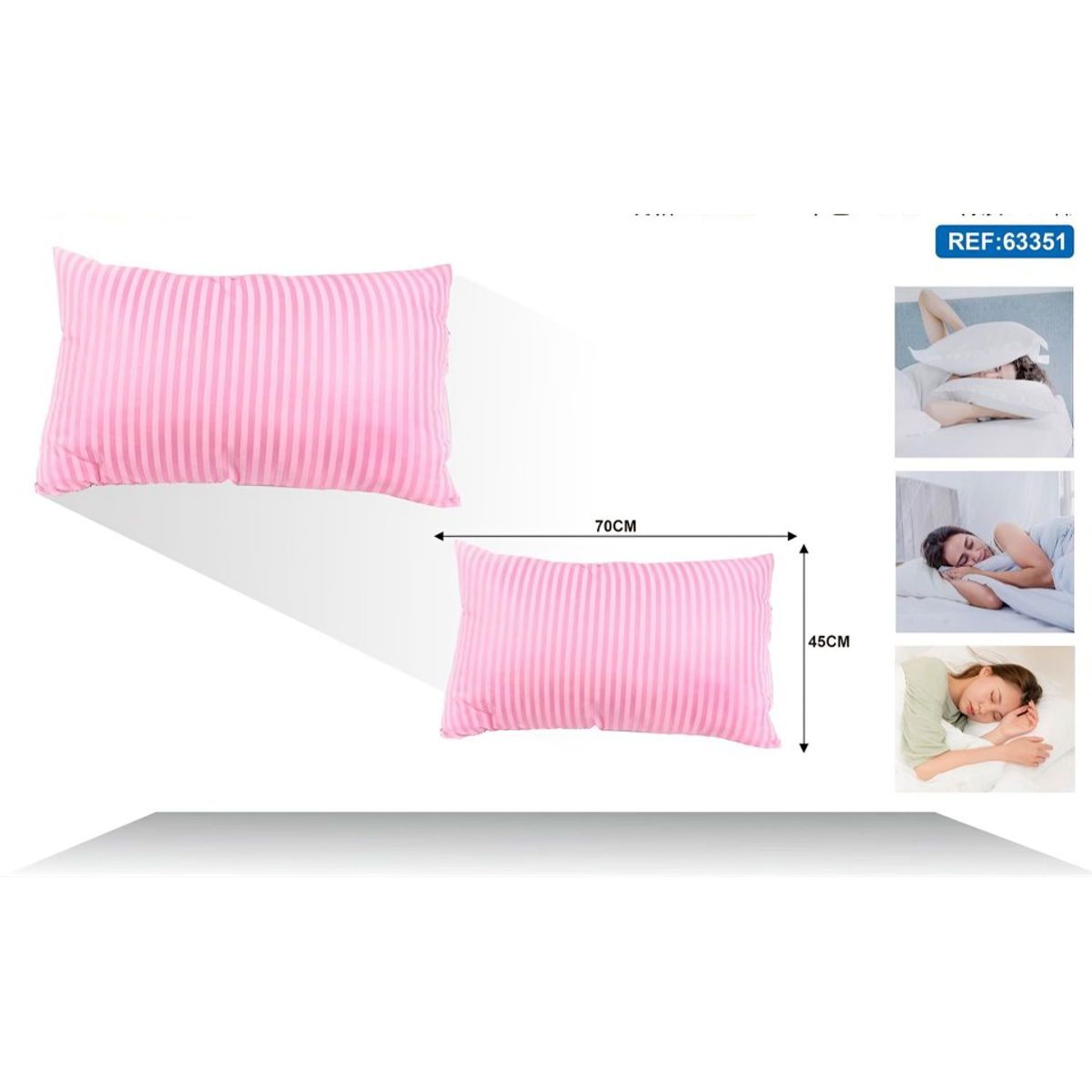 OEM - Almohada 45x70 cm de Diámetro