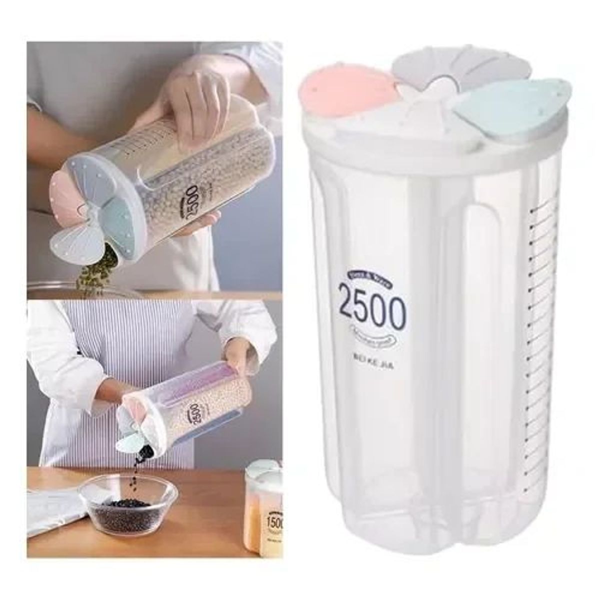 GENERICO - JARRA DISPENSADOR 4 ESPECIES