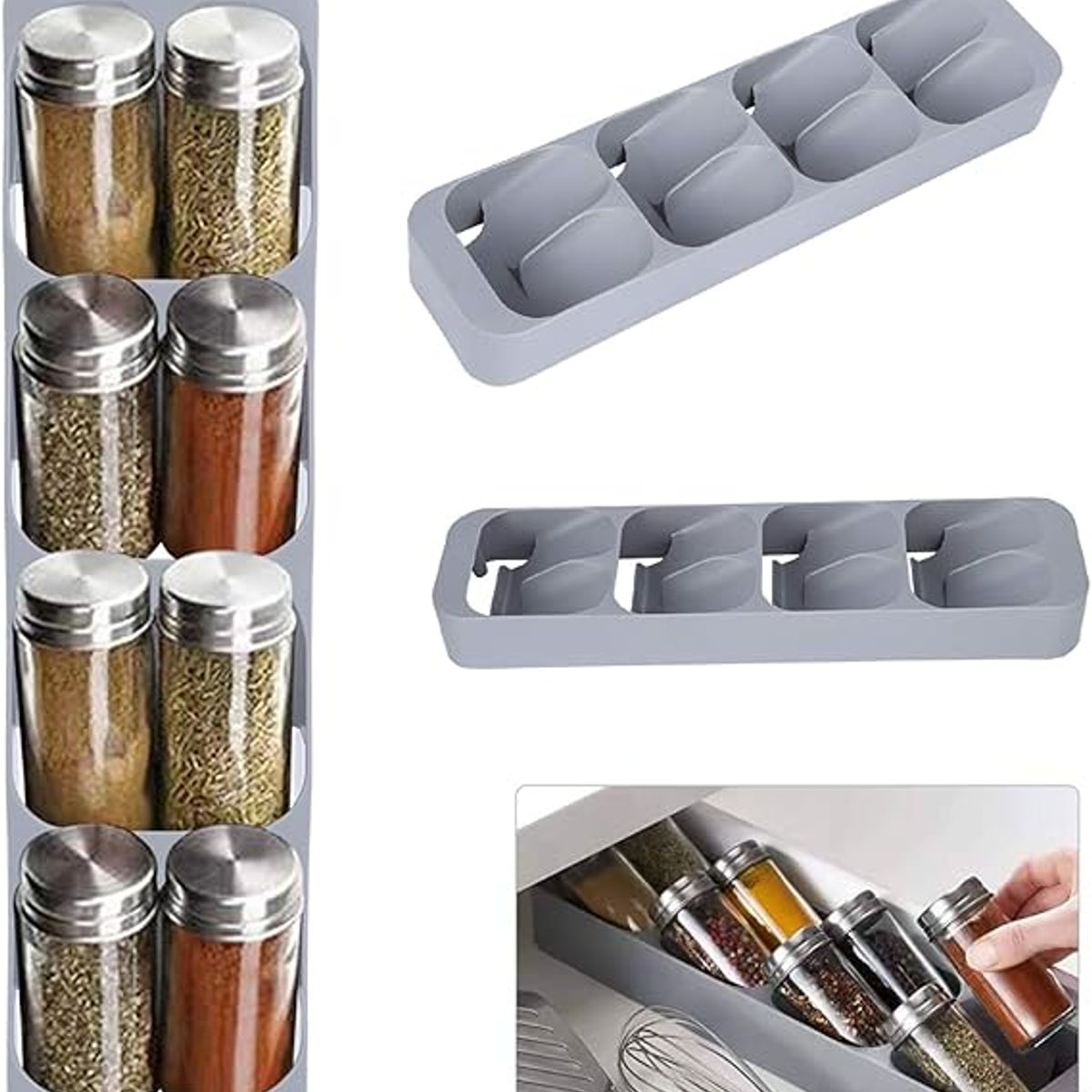 GENERICO - Organizador condimentos 8 frascos