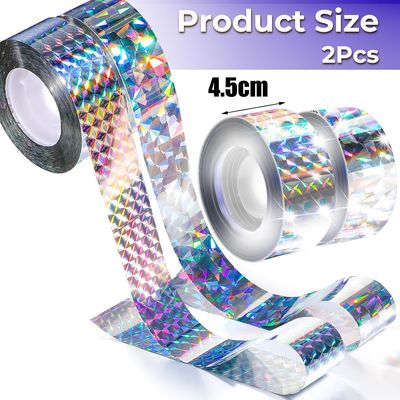 Imagen 2 del producto 100m Cinta Espanta Pajaros Reflectante Para Huerta Y Jardín