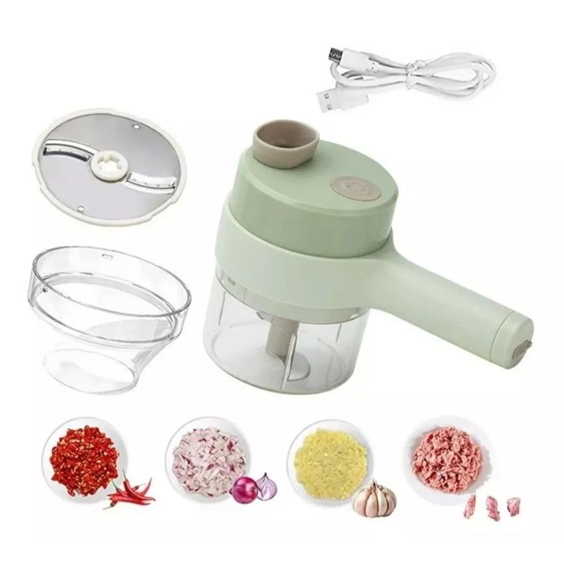 GENERICO - CORTADOR DE VERDURAS 2 EN 1 RECARGABLE USB F-254