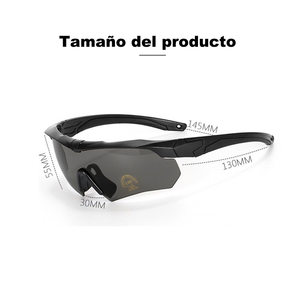 BITART - Lentes Tácticos Deportivos Militar Uv Gafa Segura Monta?ismo