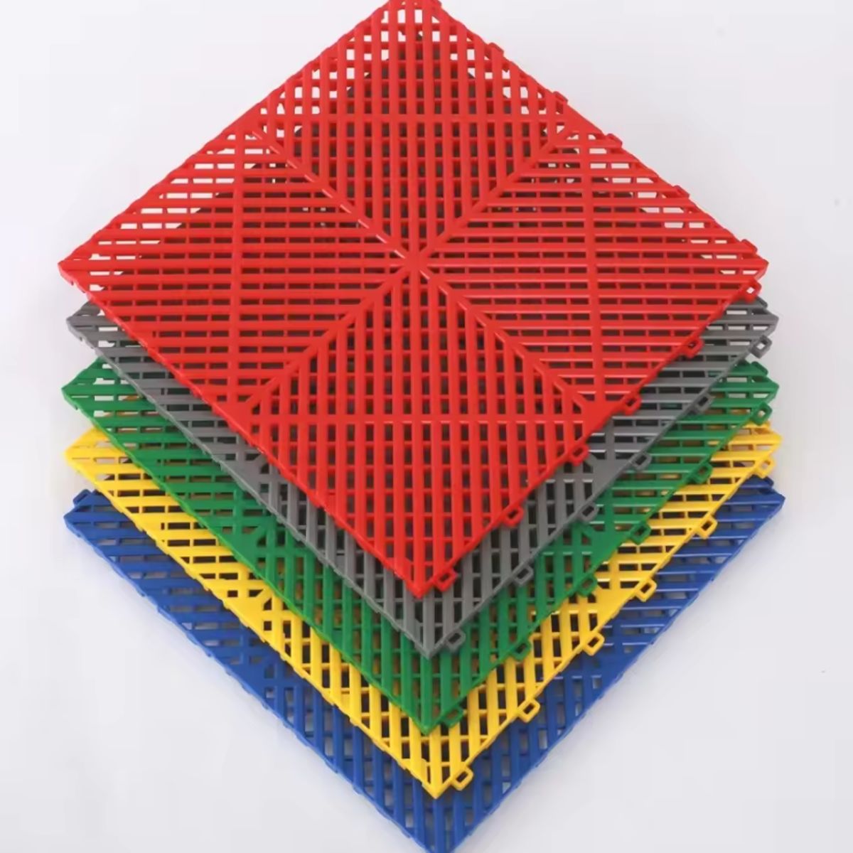 KUANGYE - Azulejos De Plástico Para Piso De Taller Cobertizo 40x40Cm