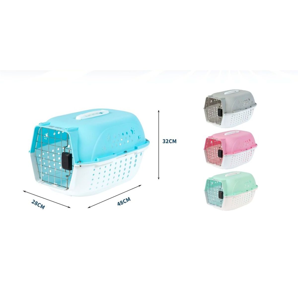 OEM - Caja de Aire con Ventilación para Gato 48x32x28 cm