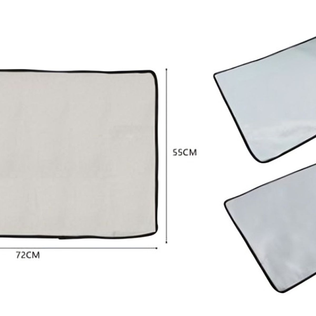 OEM - Alfombra para Mascotas Gris Felpa 70x70 cm