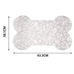 OEM - Almohadilla para Mascotas Beige Floral 635x381 cm