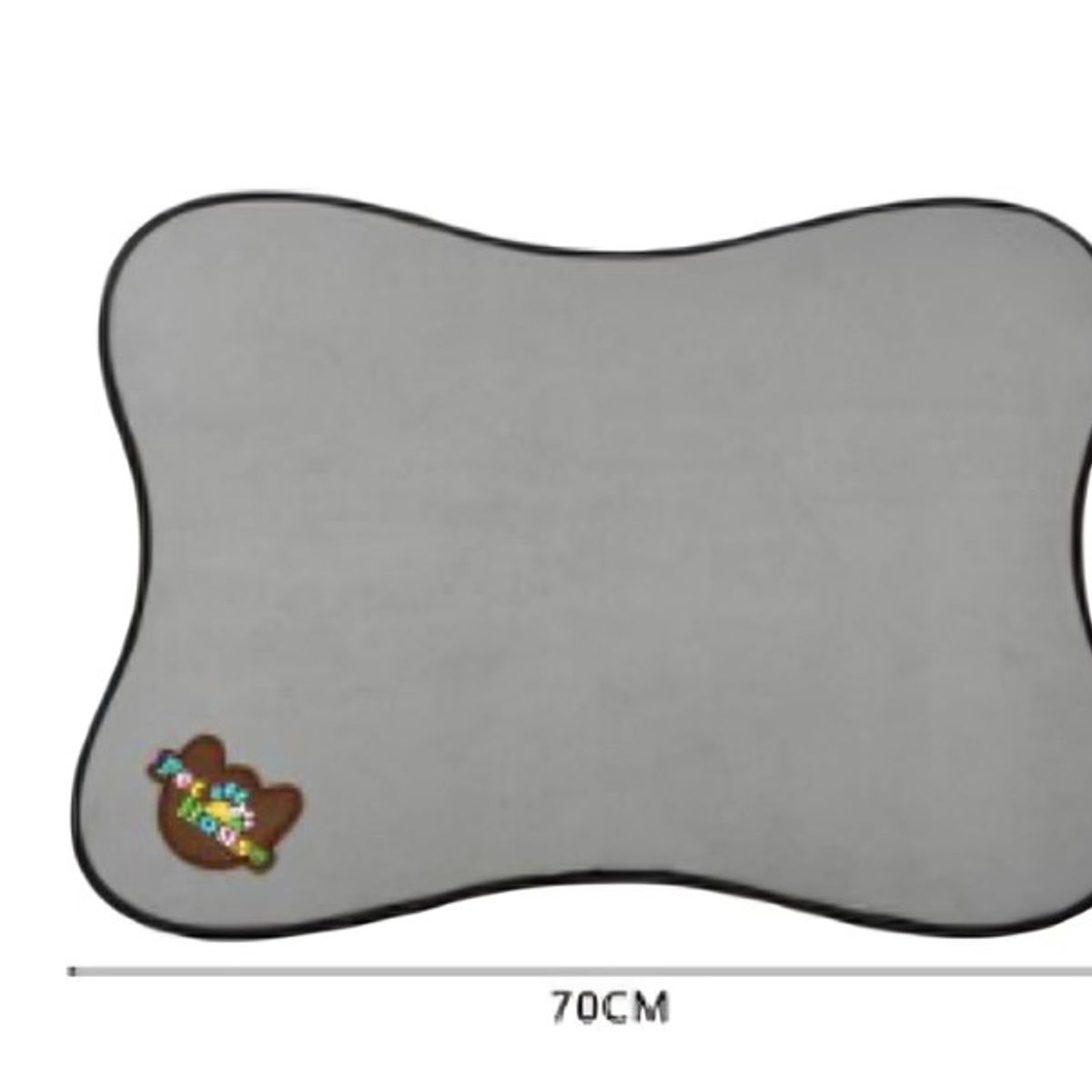 OEM - Alfombra para Mascotas Naranja Gris y Celeste 70x55 cm