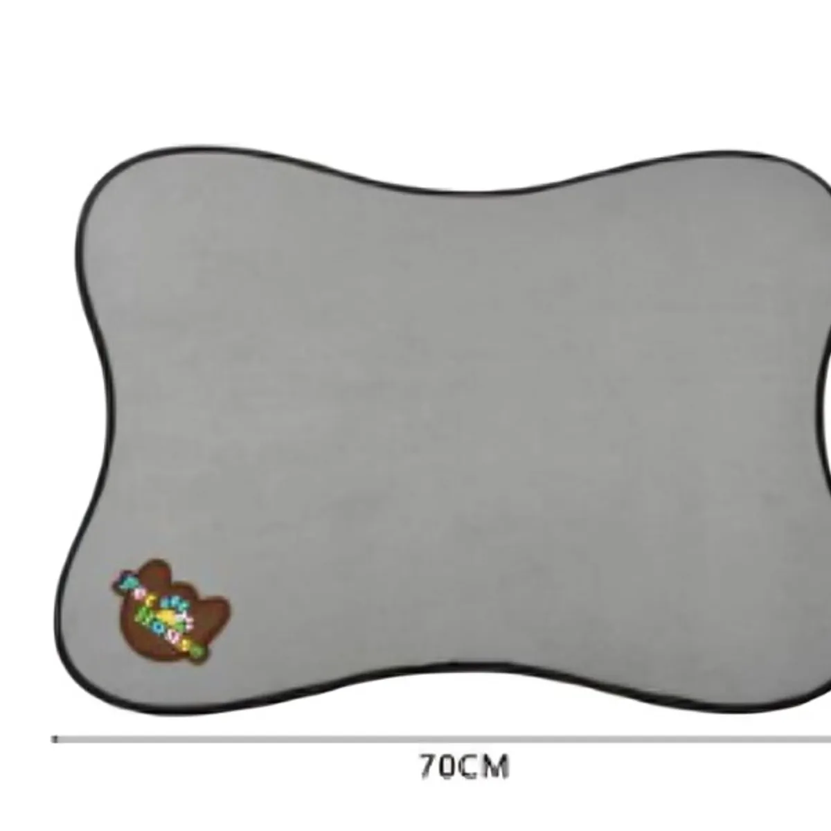 OEM - Alfombra para Mascotas Naranja Gris y Celeste 70x55 cm