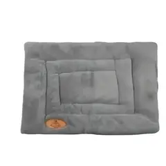 OEM - Alfombra para Mascotas Gris y Marrón 65x56x2 cm