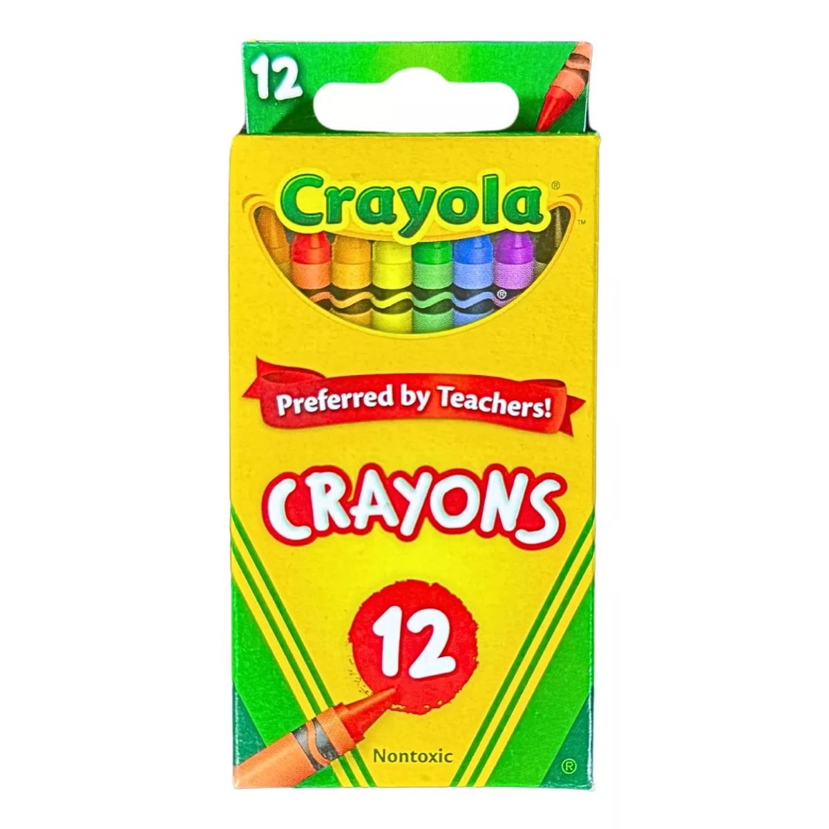 CRAYOLA - Crayola Crayones De Cera 12 Lápices De Colores Escolares