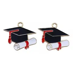 MUNDO MAGIA - Pack 20 Dijes De Birrete Colgantes Para Graduación