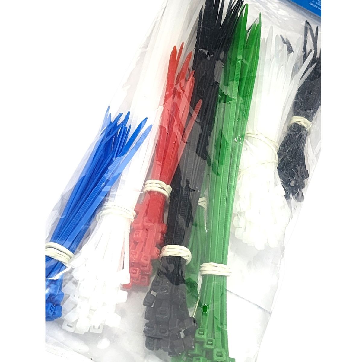 MACROTEL - Amarras Plásticas Multiuso 300 unds Colores Macrotel MP300