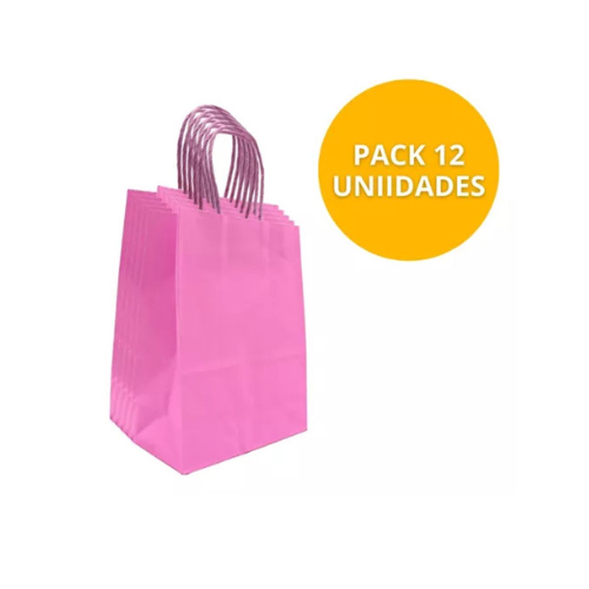 GENERICO - Bolsas Kraft Manilla Papel 21x16x8cm Pack 12 Unidades