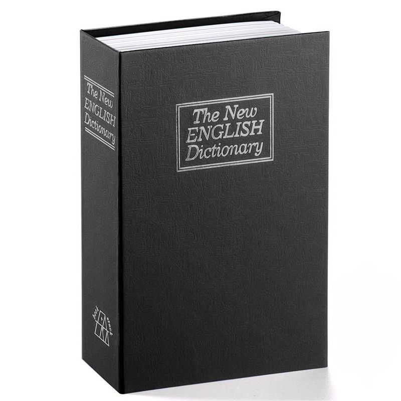 RD - Cofre Porta Valores Simulada Libro 180x115x55mm Negro