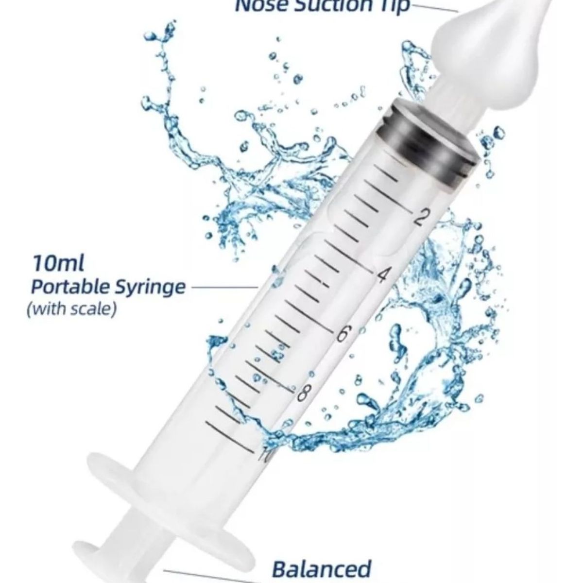GENERICO - Pack 2 Limpiadores Nasal, Lavado Nasal, Aspirador Bebé