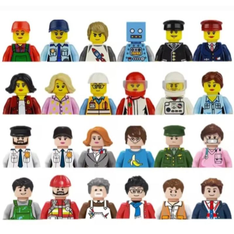 GENERICO - 20 figuras armables al azar /mix