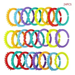 GENERICO - Anillos De Conexión Juguete Colgante Para Coche O Cuna Bebé