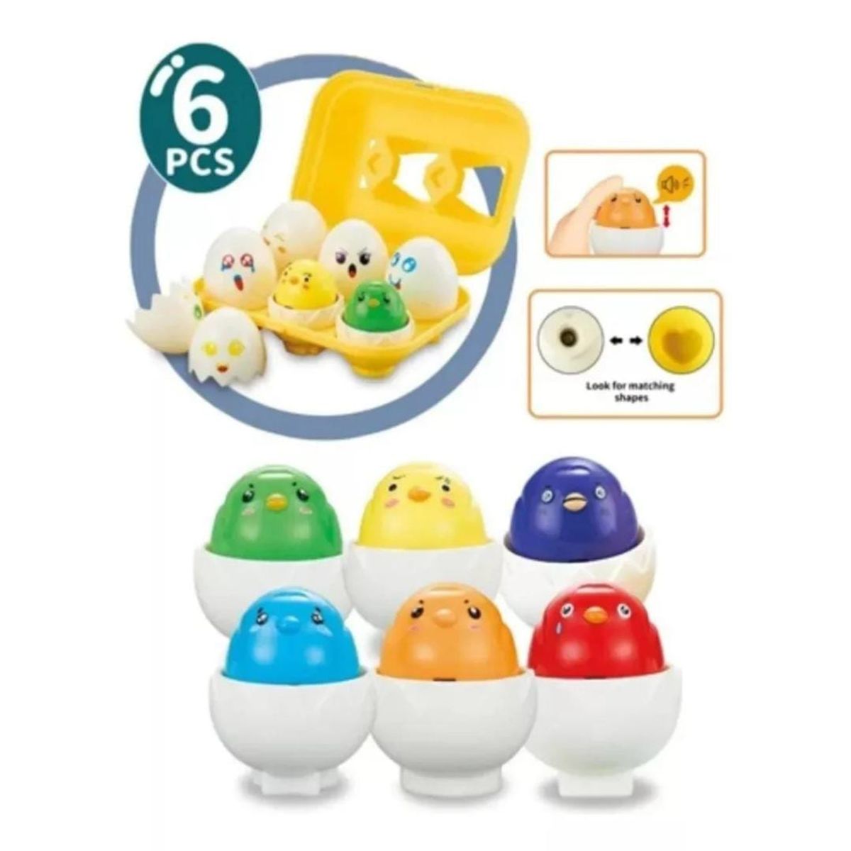 GENERICO - HUEVOS INTELIGENTES CON EXPRESIONES MONTESSORI