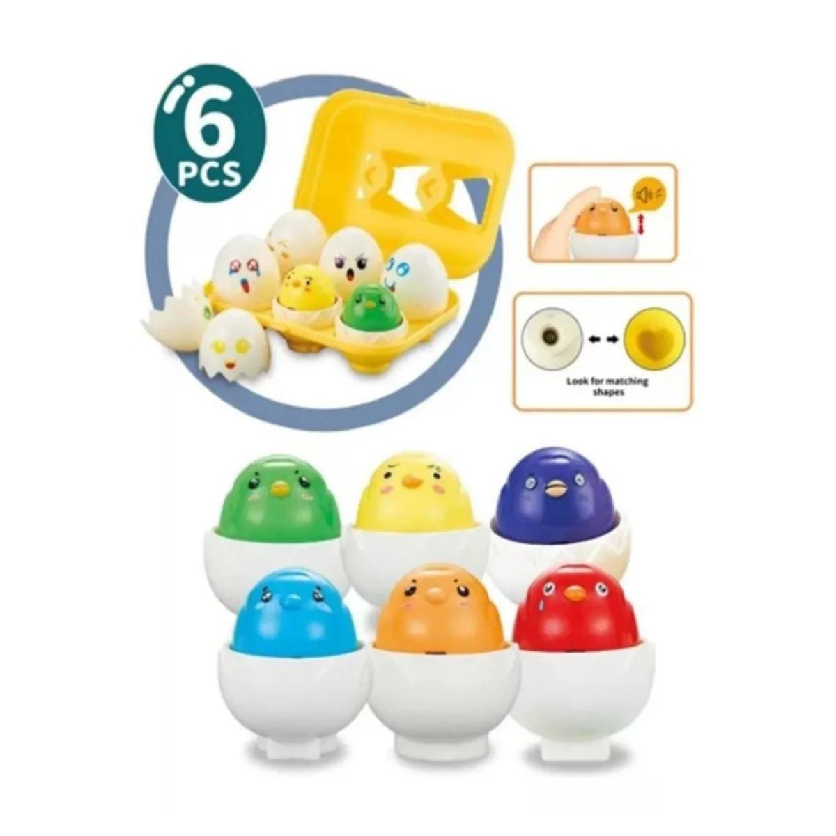 GENERICO - HUEVOS INTELIGENTES CON EXPRESIONES MONTESSORI