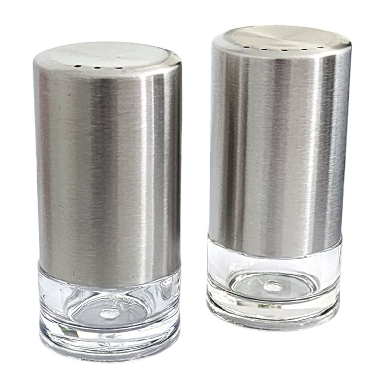 OEM - Set de Salero y Pimentero Acrílico y Acero 14189