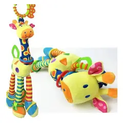 GENERICO - Peluche Sensorial Jirafa Con Sonajero Para Bebe