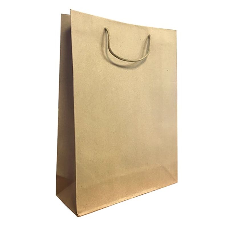GENERICO - BOLSA DE REGALO PAPEL KRAFT 42X315 CM X12 UNI