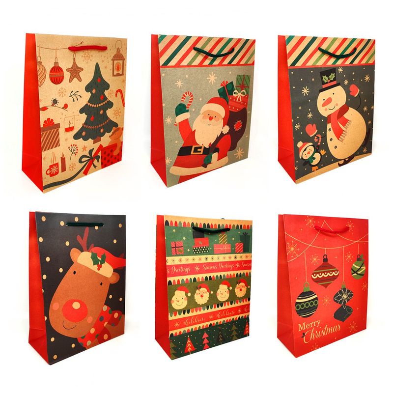 GENERICO - BOLSA DE REGALO PAPEL RONEO NAVIDAD 38X50 X1UNI