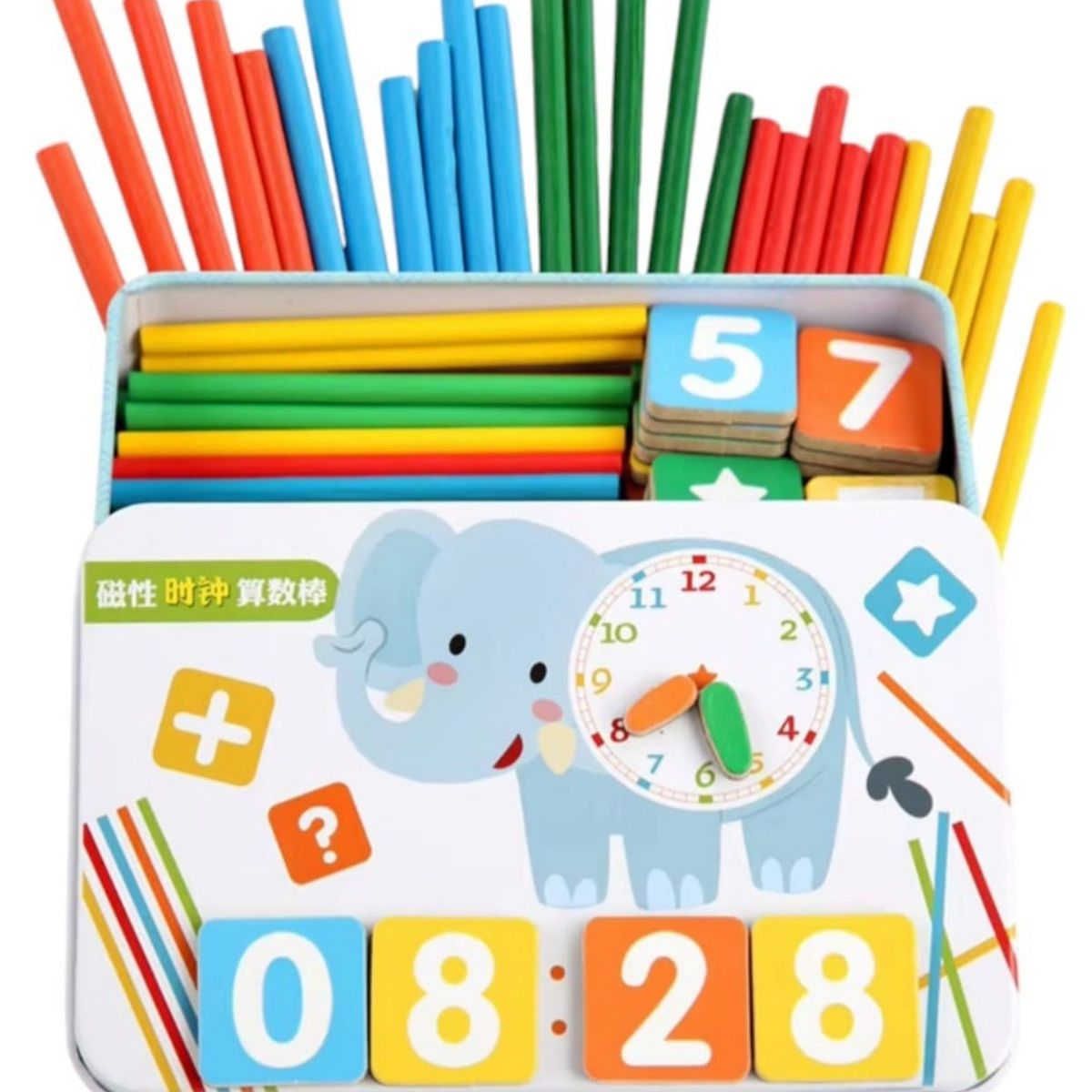 GENERICO - Juego Educativo Para Niños Numero Reloj Y Colore Magnético