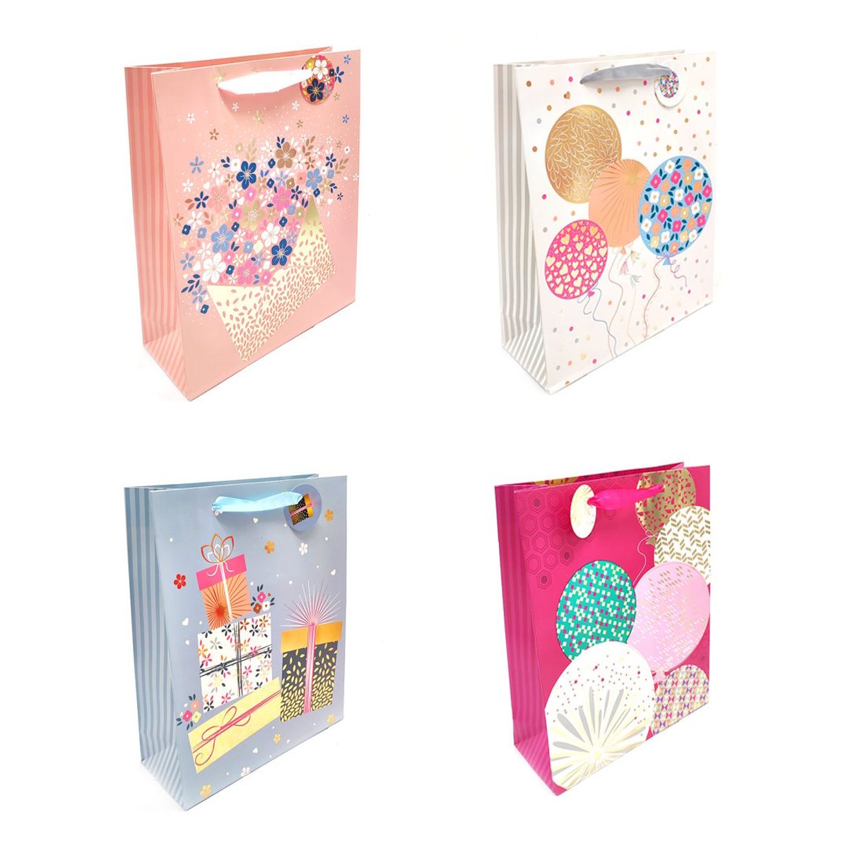 GENERICO - BOLSA DE REGALO PASTEL 26X32 X12 UNI