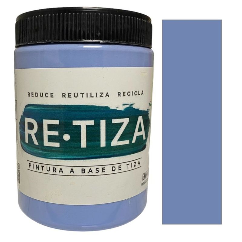 RETIZA - Pintura Tizada/Vintage AZUL ALASKA 1 KILO al agua MATE