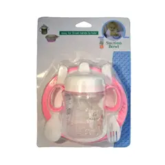 GENERICO - Set de Plato y Mamadera para Bebe