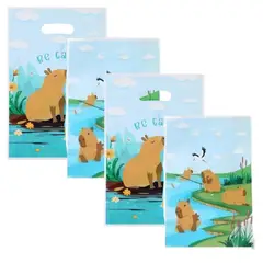 GENERICO - Pack de 10 bolsas para cotillón piñata Capibara