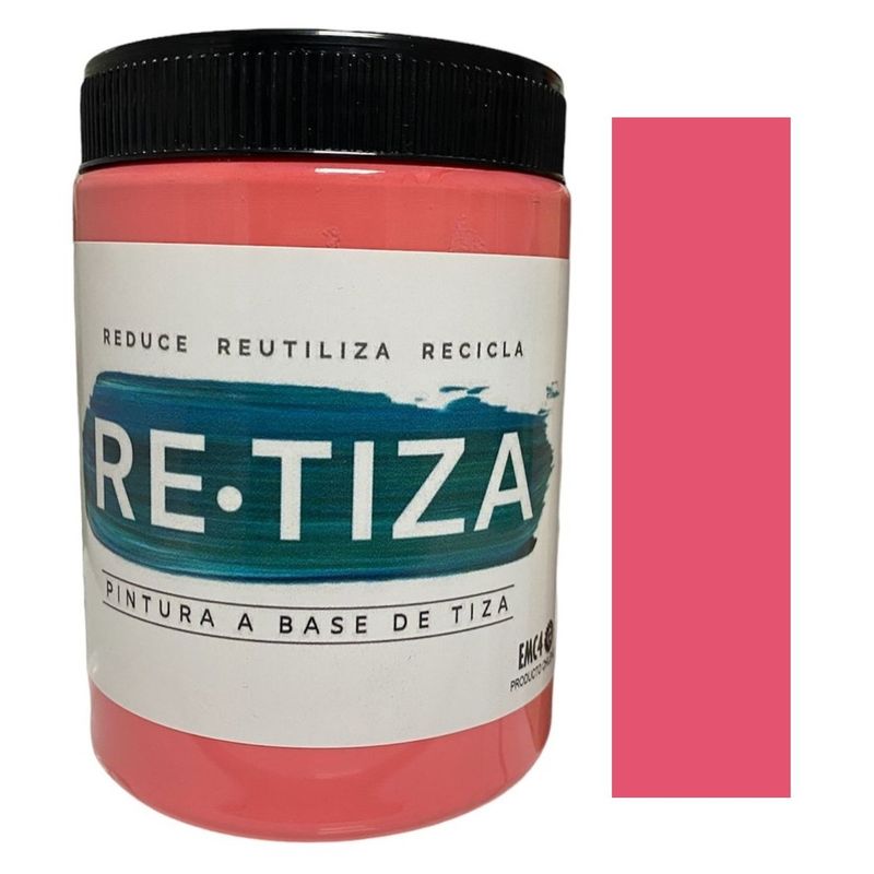 RETIZA - Pintura Tizada/Vintage ROSA FUCSIA  1 KILO  base agua mate