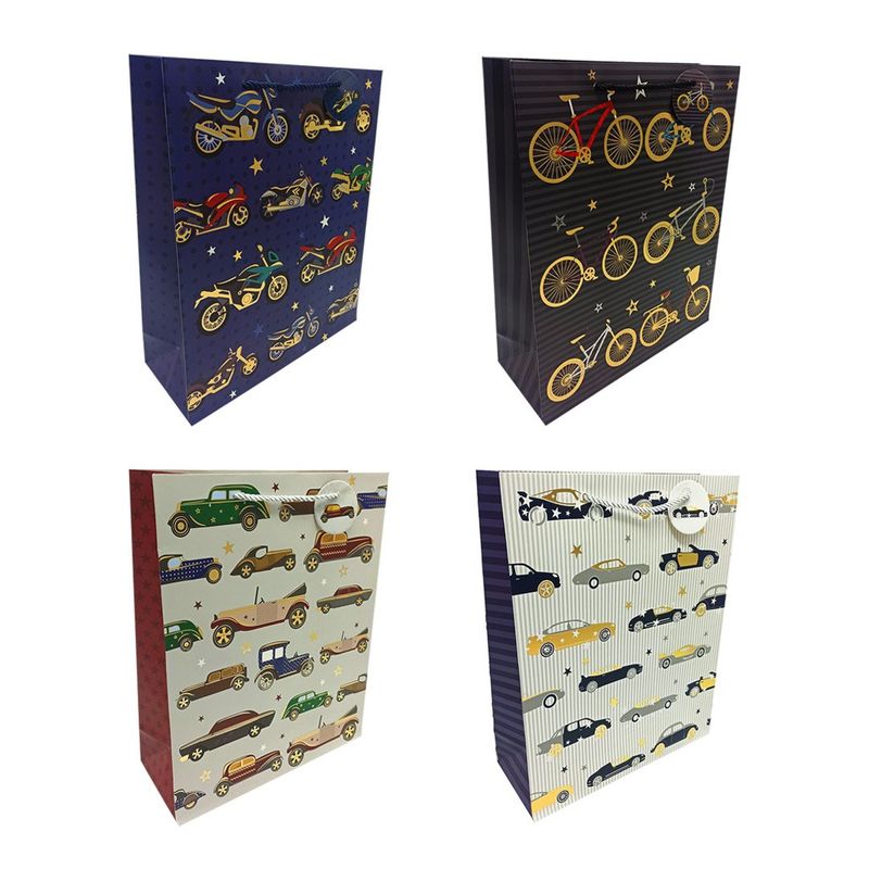 GENERICO - BOLSA DE REGALO VEHICULOS 30X40 X1UNI