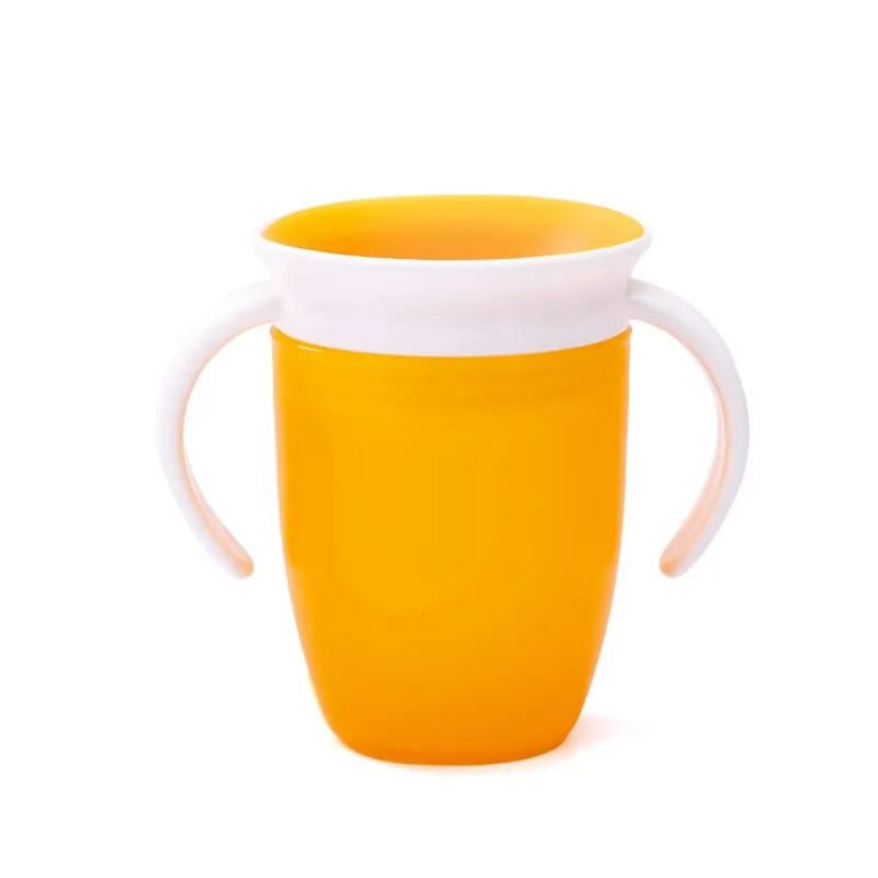 OEM - VASO ANTIDERRAME 360 CON ASAS 270ML NARANJA